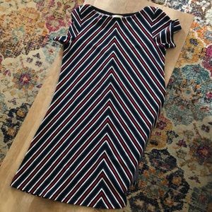 Angle striped dress